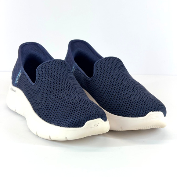 Skechers Shoes - Skechers Slip Ins GoWalk Women Sze 9 Navy Air Cooled Memory Foam Walking Travel